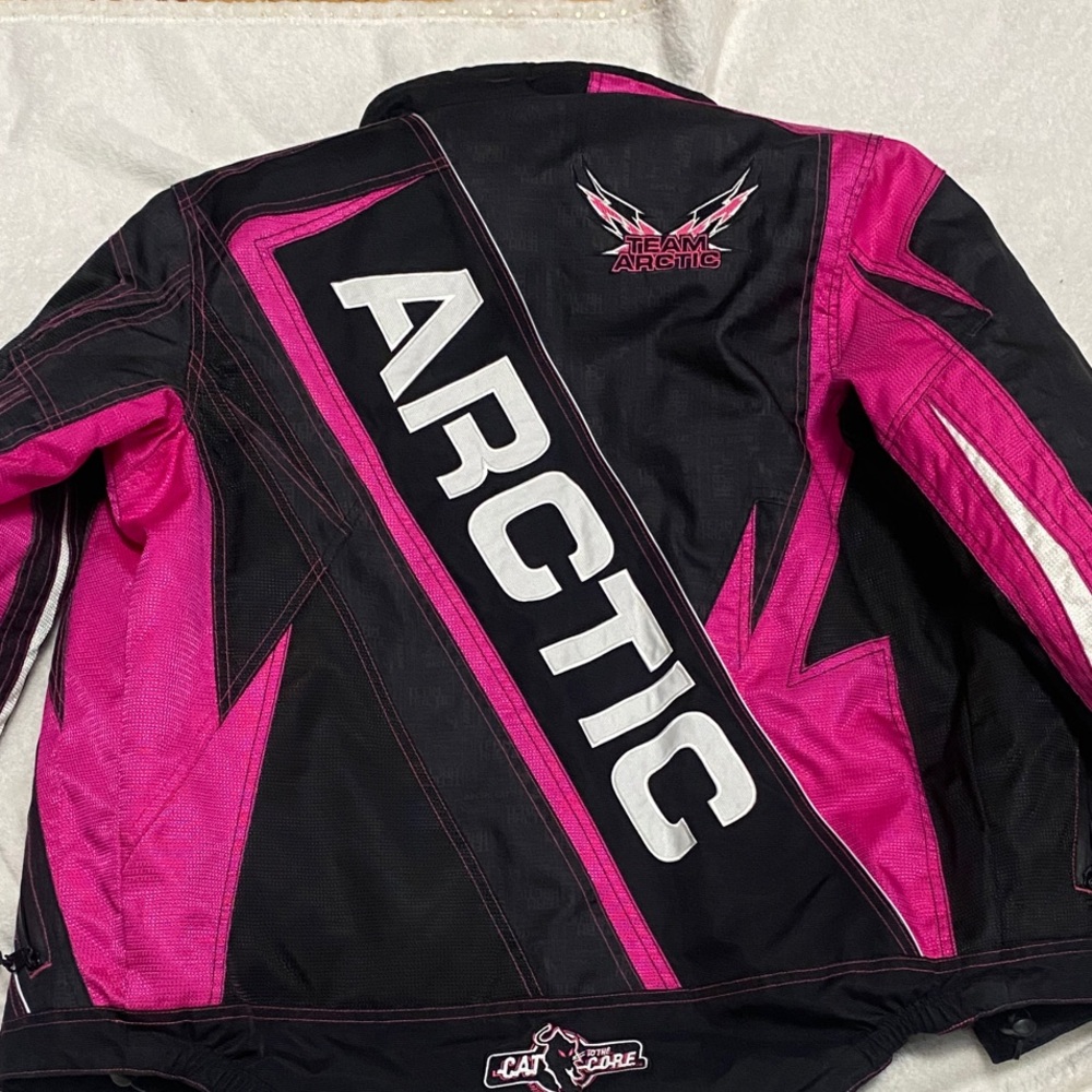 Arctic Cat Pink and Black Jacket Child Size 14